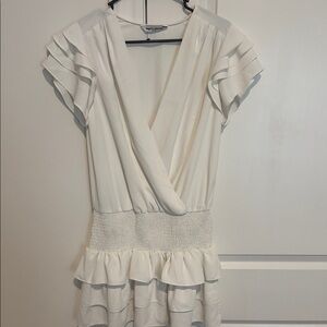 Amanda Uprichard Mini Dress in White